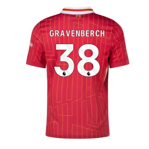 Fotballdrakt Herre Liverpool Ryan Gravenberch #38 Hjemmedrakt 2024-25 Kortermet